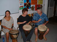 Listening, communicating during drum lesson