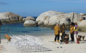 Cape Town drumming at Windmill Beach